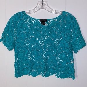 Teal Lace Shirt